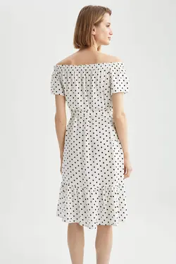 پیراهن میدی یقه باز زنانه