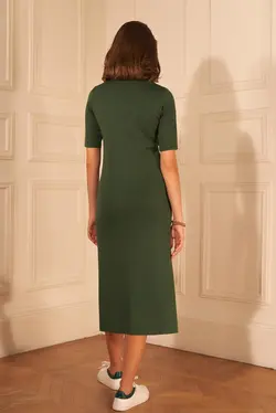 پیراهن میدی جلو دکمه دار زنانه آدل