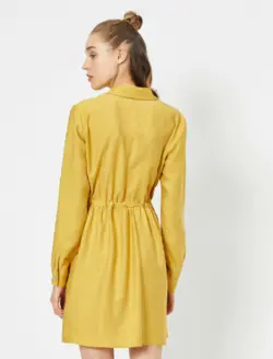 پیراهن کوتاه دکمه دار زنانه کوتون