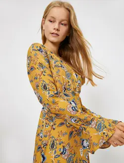 پیراهن کوتاه گل دار زنانه کوتون