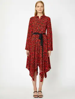 پیراهن میدی طرح دار زنانه کوتون