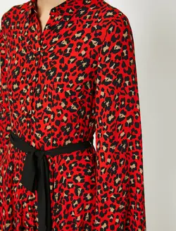 پیراهن میدی طرح دار زنانه کوتون