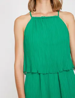 پیراهن کوتاه پلیسه دار زنانه