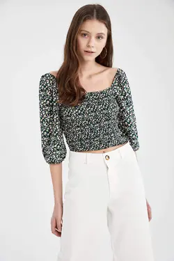 بلوز گل دار زنانه دفاکتو