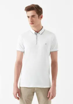 پولوشرت سه دکمه جذب نخی مردانه