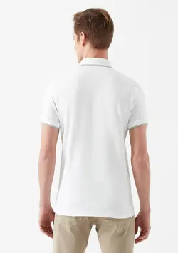 پولوشرت سه دکمه جذب نخی مردانه