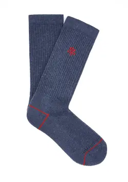 جوراب ساق متوسط لوگودار مردانه