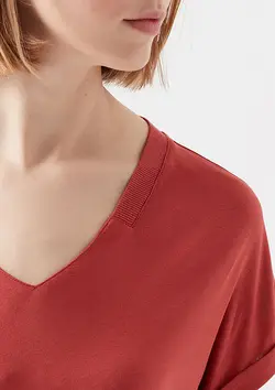 تی شرت ویسکوز یقه هفت زنانه