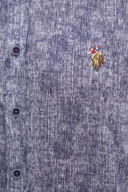 پیراهن نخی جذب مردانه یو اس پولو