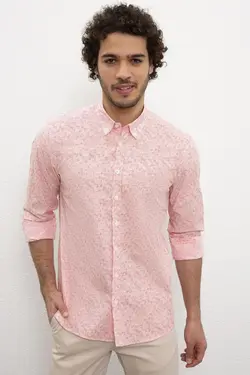 پیراهن نخی جذب مردانه یو اس پولو