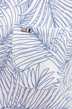 پیراهن آستین کوتاه طرح دار مردانه یو اس پولو