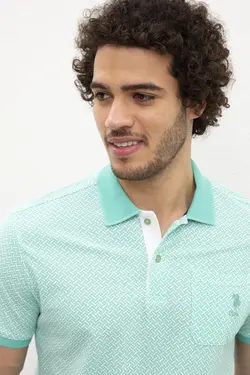 پولوشرت آستین کوتاه طرح دار مردانه یو اس پولو