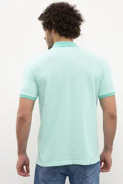پولوشرت آستین کوتاه طرح دار مردانه یو اس پولو
