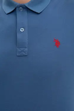 پولوشرت آستین کوتاه نخی مردانه یو اس پولو