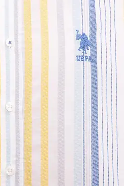 پیراهن آستین بلند راه راه مردانه یو اس پولو