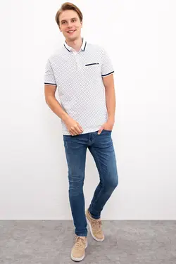 پولوشرت سه دکمه طرحدار مردانه یو اس پولو