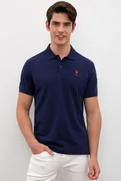 پولوشرت آستین کوتاه نخی مردانه یو اس پولو
