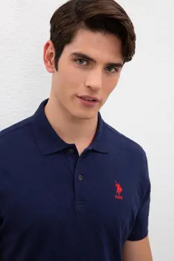 پولوشرت آستین کوتاه نخی مردانه یو اس پولو