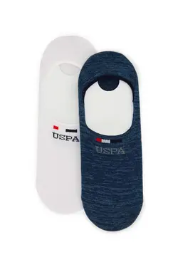 جوراب کفی دو تایی نوشته دار مردانه یو اس پولو
