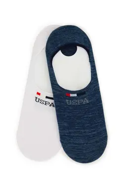 جوراب کفی دو تایی نوشته دار مردانه یو اس پولو