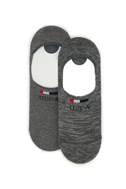 جوراب کفی نوشته دار دو تایی مردانه یو اس پولو