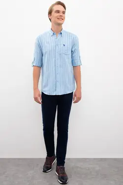 پیراهن راه راه مردانه یو اس پولو