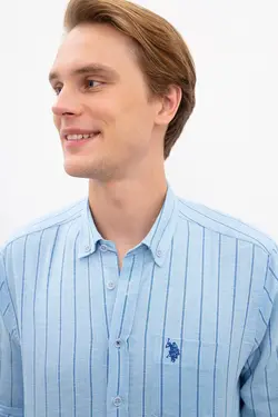 پیراهن راه راه مردانه یو اس پولو