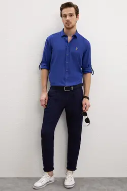 شلوار کتان مخروطی مردانه یو اس پولو