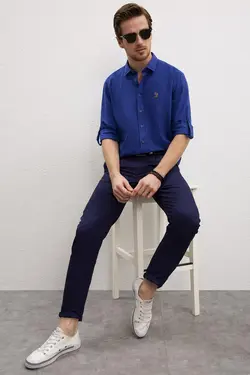 شلوار کتان مخروطی مردانه یو اس پولو