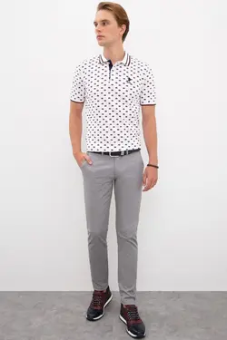 شلوار کتان جذب جیب دار مردانه یو اس پولو