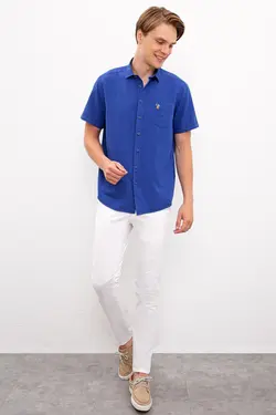 پیراهن آستین کوتاه مردانه یو اس پولو