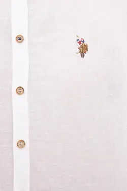 پیراهن آستین بلند یقه ایستاده مردانه یو اس پولو