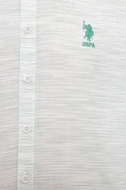 پیراهن آستین بلند جذب یقه برگردان مردانه یو اس پولو