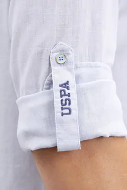 پیراهن آستین بلند ساده مردانه یو اس پولو