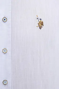 پیراهن آستین بلند ساده مردانه یو اس پولو