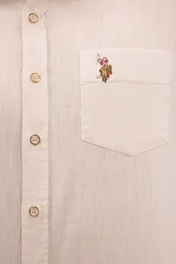 پیراهن آستین کوتاه تک جیب مردانه یو اس پولو