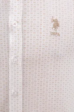 پیراهن آستین کوتاه طرحدار مردانه یو اس پولو