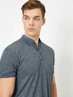 تی شرت یقه ایستاده مردانه کوتون