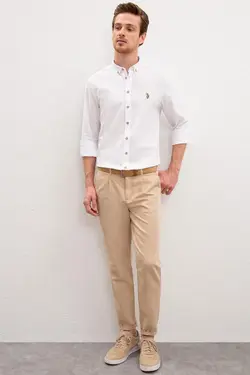 شلوار کتان مخروطی مردانه یو اس پولو