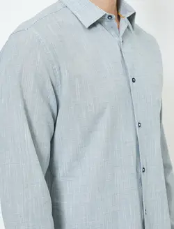 پیراهن آستین بلند طرح دار مردانه کوتون