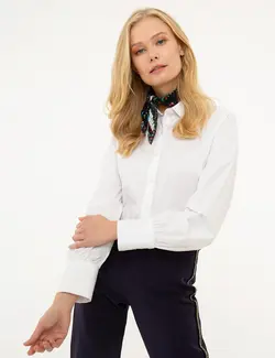 شومیز زنانه سفید پیرکاردین