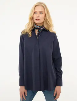 شومیز زنانه نیلی پیرکاردین