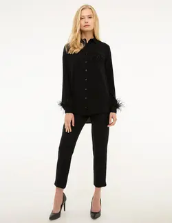 شومیز زنانه سیاه پیرکاردین