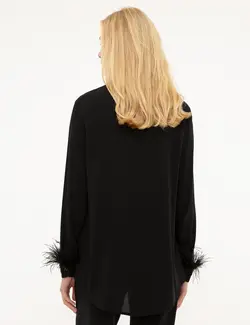 شومیز زنانه سیاه پیرکاردین