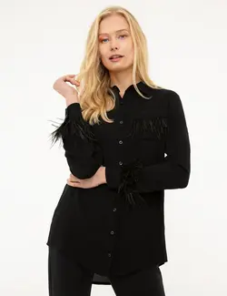 شومیز زنانه سیاه پیرکاردین