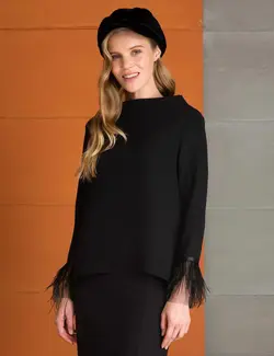 بلوز زنانه سیاه پیرکاردین