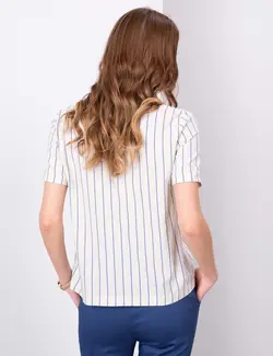 شومیز زنانه آبی روشن پیرکاردین