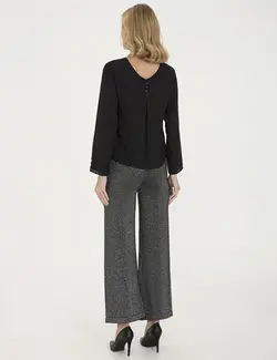 بلوز زنانه سیاه پیرکاردین