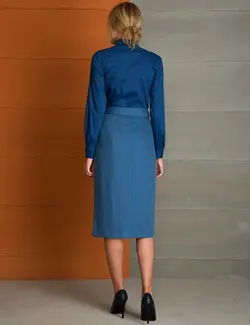 دامن زنانه نیلی پیرکاردین