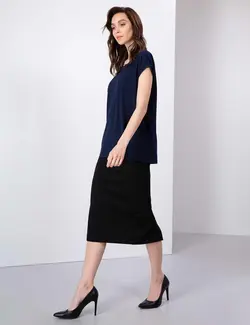 دامن زنانه سیاه پیرکاردین